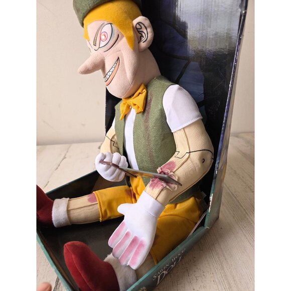 Vintage spirit sawin' wood doll animated light up Halloween animatronic prop uni - Picture 2 of 7